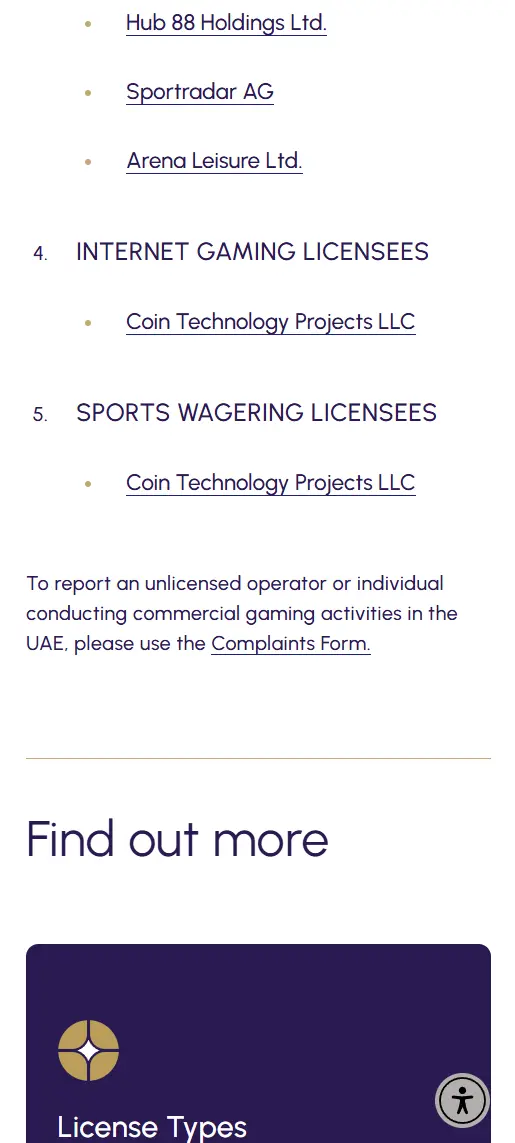 GCGRA Sports Wageting License